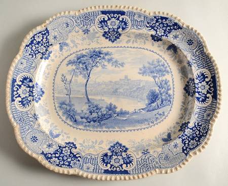 English Cities Series Blue by Wood &amp; Sons
