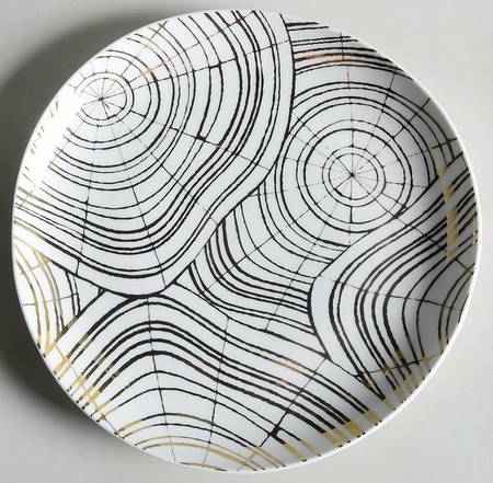 Wood Slices Salad Plate