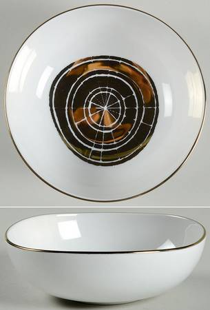 Wood Slices Soup/Cereal Bowl