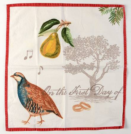 Christmas Carols Cloth Napkin