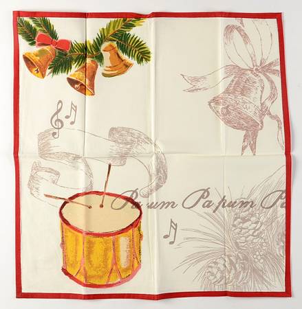 Christmas Carols Cloth Napkin