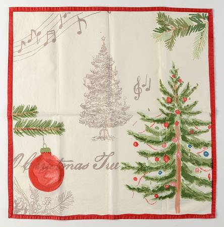 Christmas Carols Cloth Napkin