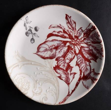 Winter Toile Salad/Dessert Plate