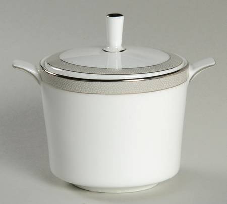 Patina Platinum Sugar Bowl & Lid