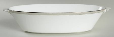 Patina Platinum 12" Oval Serving Bowl