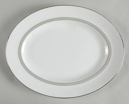 Patina Platinum 14" Oval Serving Platter