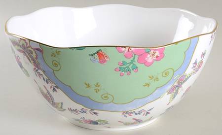 Butterfly Bloom 10" Round Vegetable Bowl