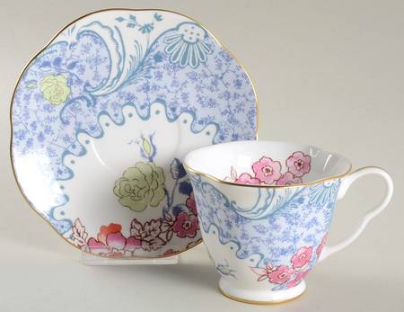 Butterfly Bloom Footed Cup & Saucer Set