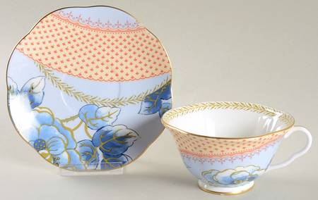 Butterfly Bloom Footed Cup & Saucer Set