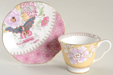 Butterfly Bloom Footed Cup & Saucer Set