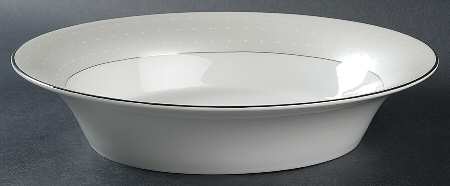 Etoile Platinum 10" Oval Vegetable Bowl
