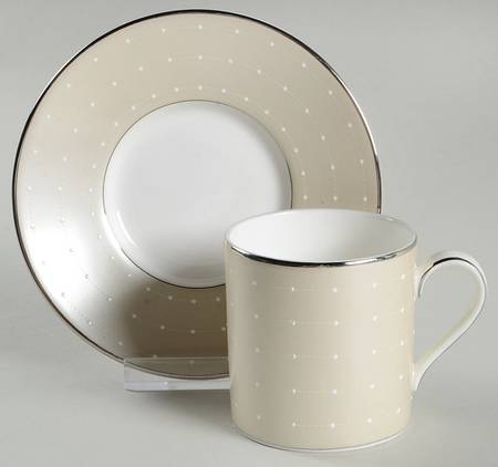 Etoile Platinum Espresso Cup and Saucer Set
