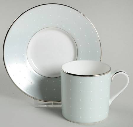 Etoile Platinum Espresso Cup and Saucer Set