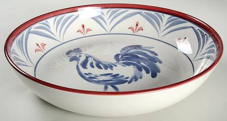 Country Rooster 12" Pasta Serving Bowl