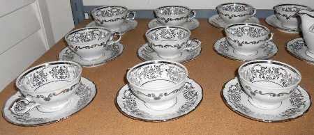 Celebration Footed Cup & Saucer Set