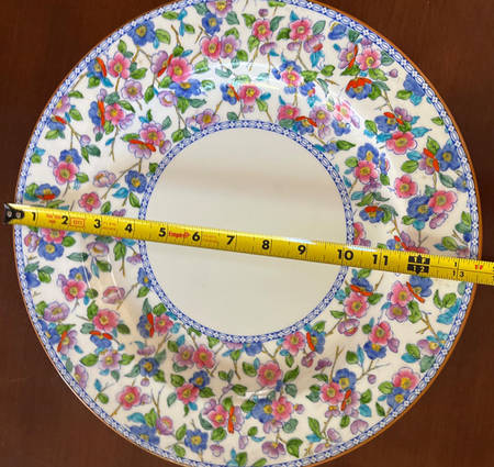Freya Blue-Pink 13" Chop Plate (Round Platter)
