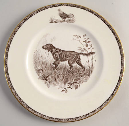 American Sporting Dog Plates, The (Bone) Dinner Plate