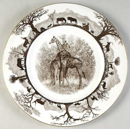 Kruger National Park (Gold Trim) Dinner Plate
