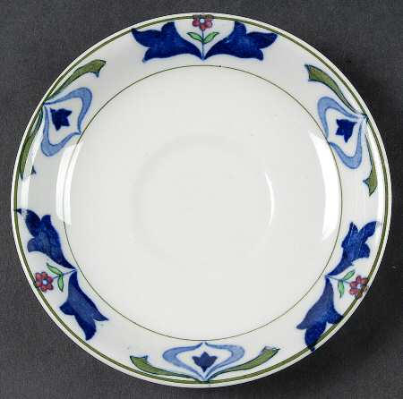 Old English (Green Trim) Saucer