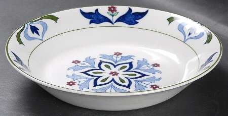 Old English (Green Trim) Coupe Soup Bowl