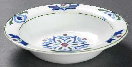 Old English (Green Trim) Rim Fruit/Dessert (Sauce) Bowl