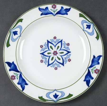 Old English (Green Trim) Dessert/Pie Plate