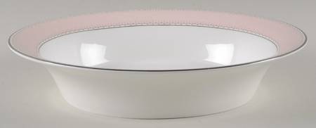 Dentelle Blush 10" Oval Vegetable Bowl