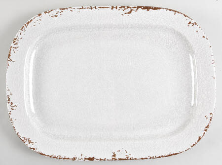 Rustic Italian Collection 17" Rectangular Melamine Platter