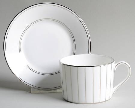 Radiante Formal Flat Cup & Saucer Set