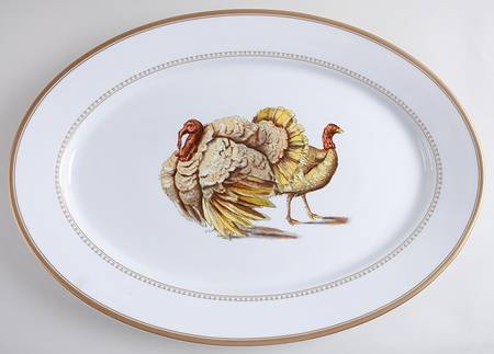 Estate Turkey 19" Oval Serving Platter