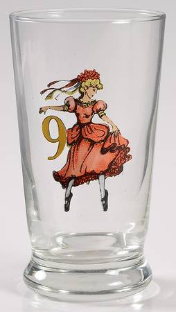 12 Days of Christmas (Gold Numbers, Coupe Shape) 8 Oz Glassware Tumbler