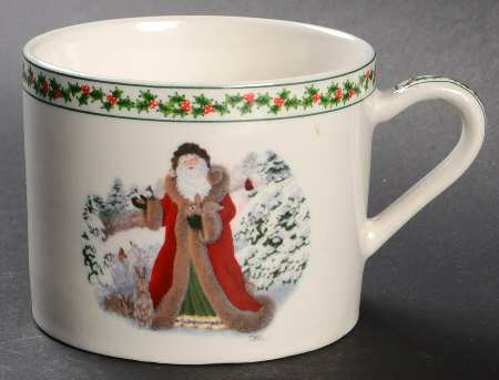 Father Christmas Flat Cup