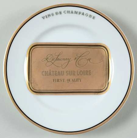 Vins de Champagne Canape Plate