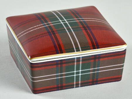 Tartan Plaid 5" Square Box & Lid