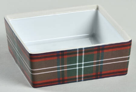 Tartan Plaid 5" Square Box-No Lid