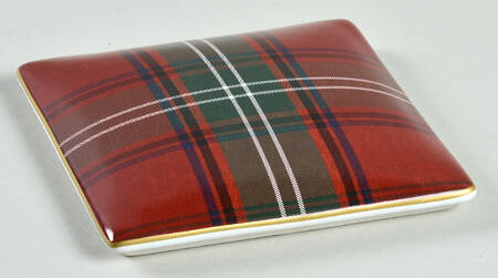 Tartan Plaid 5" Square Box-Lid