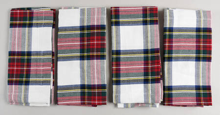 Tartan Plaid 19"-20" Coth Napkin - Set of 4 Motif 3