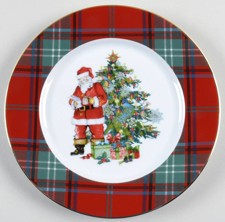 Tartan Plaid Salad Plate