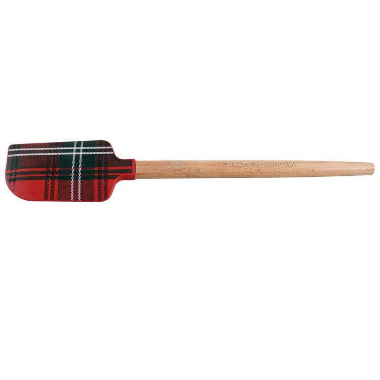 Tartan Plaid Silicone & Wood Spatula