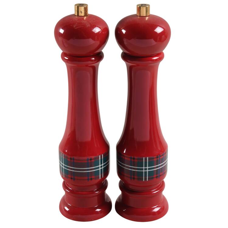 Tartan Plaid Salt Mill & Pepper Mill Set