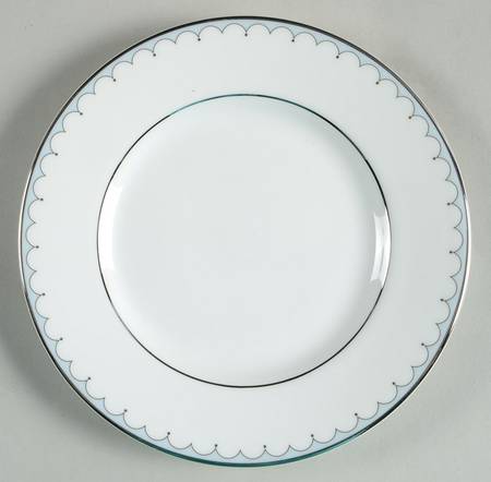 Lily of the Valley Blue Bread & Butter Plate