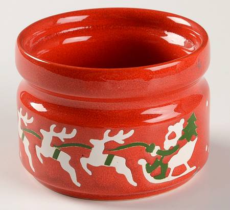 Christmas Tree Sugar Bowl No Lid