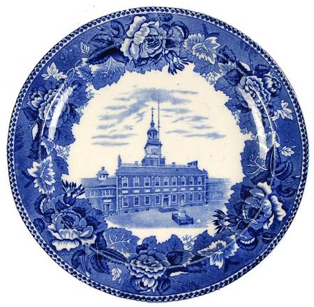 Independence Hall Philadelphia Luncheon Plate