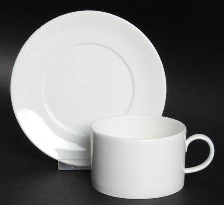 Ashlar Flat Cup & Saucer Set