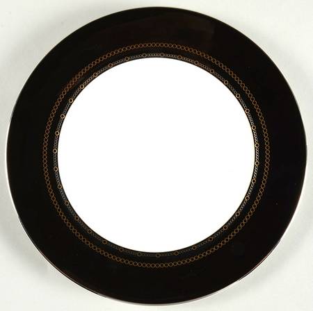 With Love Noir Salad Plate