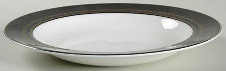 With Love Noir Large Rim Soup Bowl