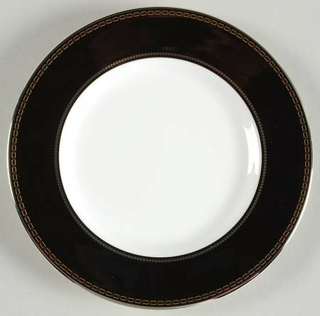 With Love Noir Bread & Butter Plate