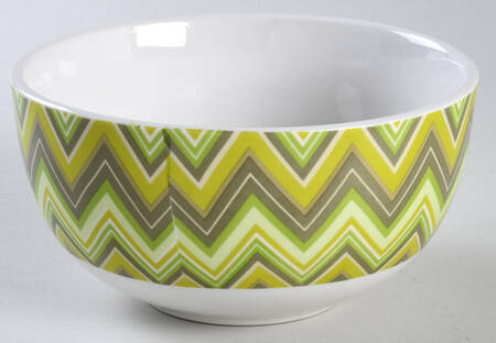 Zigzag Green Soup/Cereal Bowl