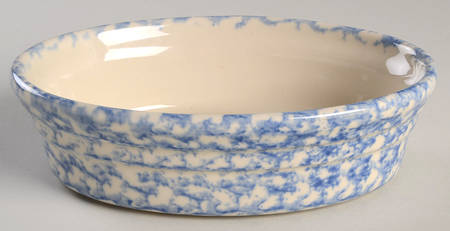 Blue Sponge 8" Oval Baker