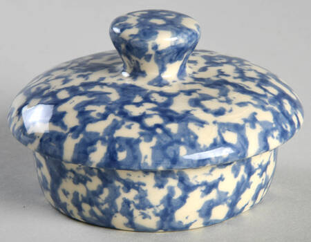 Blue Sponge Lid for Teapot
